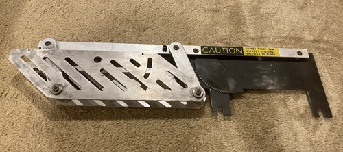 Table saw blade guard assembly - table,